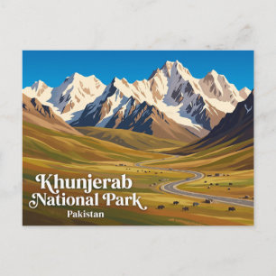 Postal Parque Nacional Khunjerab Pakistán