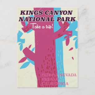 Postal parque nacional kings canyon, cartel de California