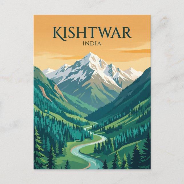Postal Parque Nacional Kishtwar India (Anverso)