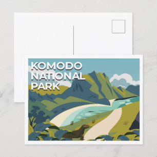 Postal Parque nacional Komodo Este de Nusa Tenggara Viaje