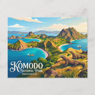 Postal Parque Nacional Komodo Indonesia