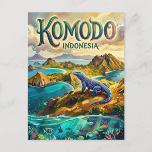 Postal Parque Nacional Komodo Indonesia