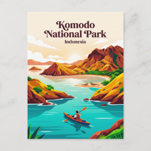Postal Parque Nacional Komodo Indonesia