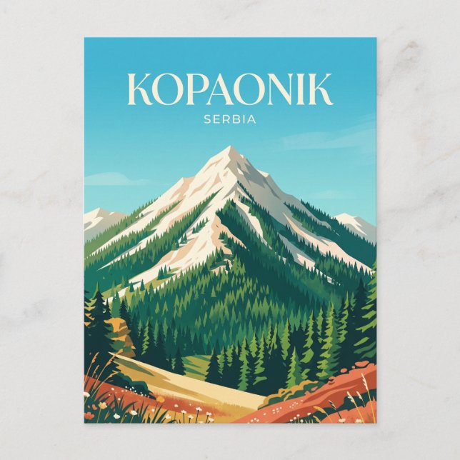 Postal Parque Nacional Kopaonik Serbia (Anverso)