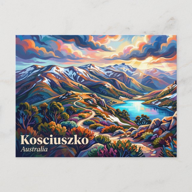 Postal Parque Nacional Kosciuszko Australia (Anverso)