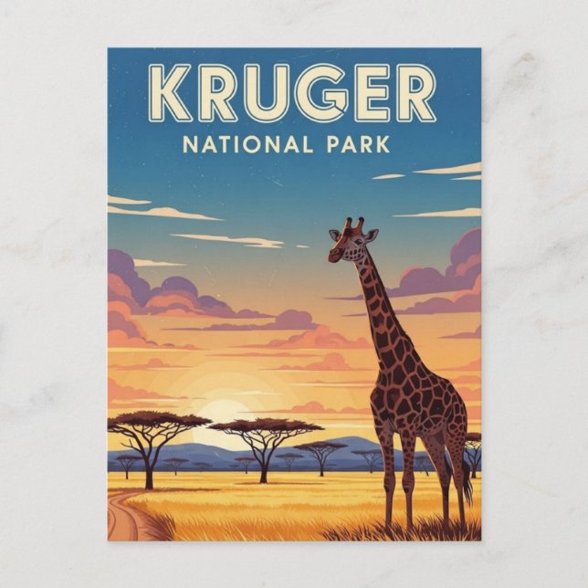Postal Parque Nacional Kruger Sudáfrica (Anverso)