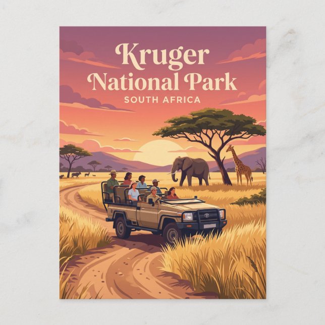 Postal Parque Nacional Kruger Sudáfrica (Anverso)