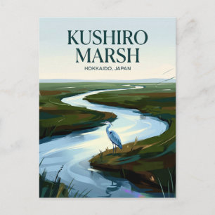 Postal Parque Nacional Kushiro Shitsugen Japón
