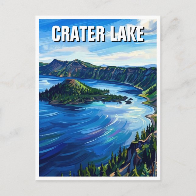 Postal Parque Nacional Lago del Cráter (Anverso)