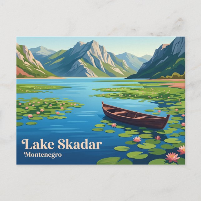 Postal Parque Nacional Lago Skadar Montenegro (Anverso)