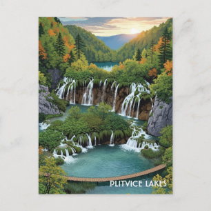 Postal Parque nacional Lagos de Plitvice croacia