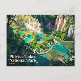 Postal Parque Nacional Lagos de Plitvice Croacia