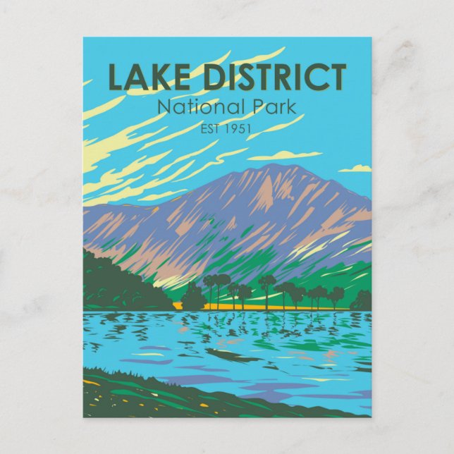 Postal Parque nacional Lake District (Anverso)