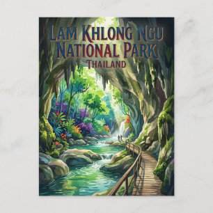 Postal Parque Nacional Lam Khlong Ngu Tailandia