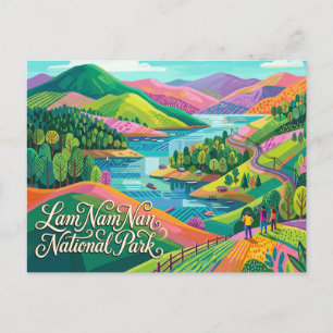 Postal Parque Nacional Lam Nam Nan Tailandia