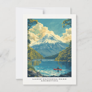 Postal Parque nacional Lanin Argentina Postcard