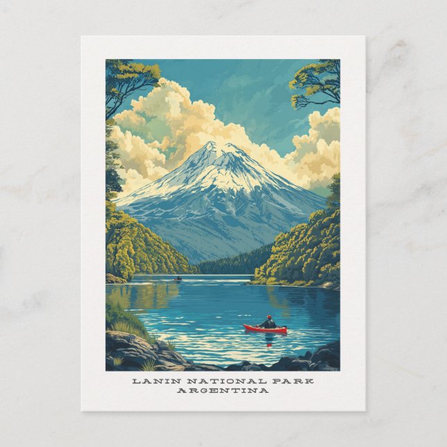 Postal Parque nacional Lanin Argentina Postcard (Anverso)