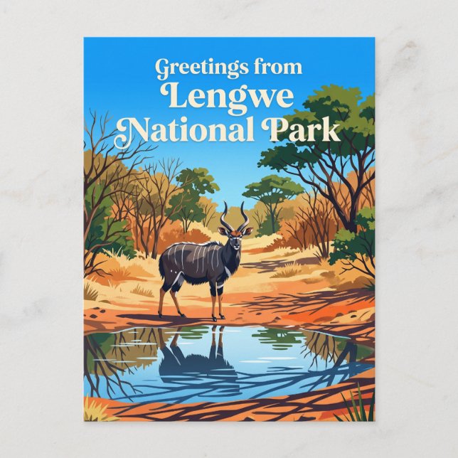 Postal Parque Nacional Lengwe Malawi (Anverso)