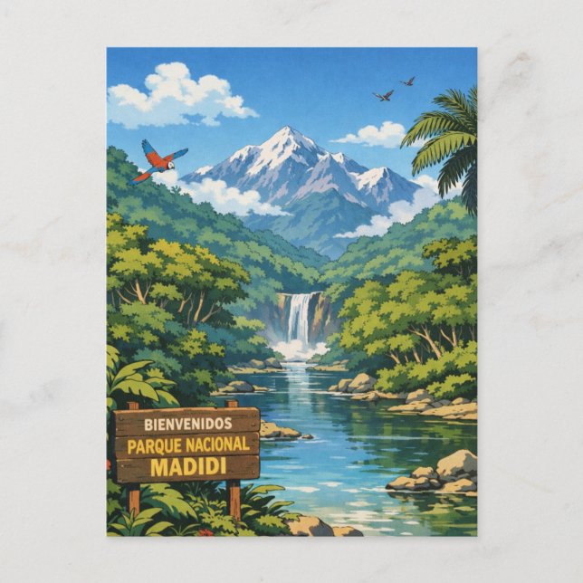 Postal Parque Nacional Madidi Viajes a Bolivia (Anverso)