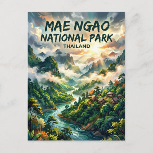 Postal Parque Nacional Mae Ngao Tailandia