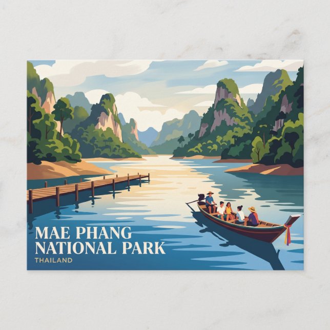 Postal Parque Nacional Mae Phang Tailandia (Anverso)