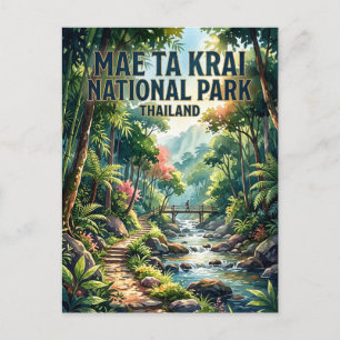 Postal Parque Nacional Mae Ta Krai Tailandia