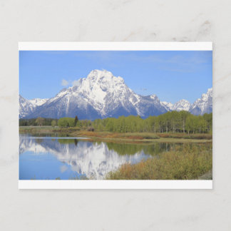Postal Parque nacional magnífico del Mt. Moran Teton