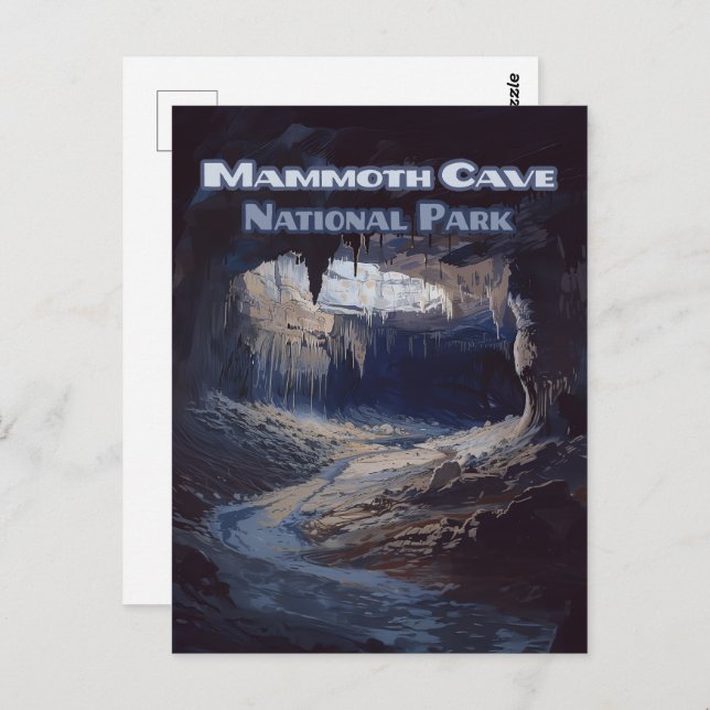 Postal Parque nacional Mammoth Cave Kentucky (Anverso / Reverso)