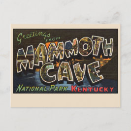 Postal Parque Nacional Mammoth Cave, Kentucky Lino Antigu