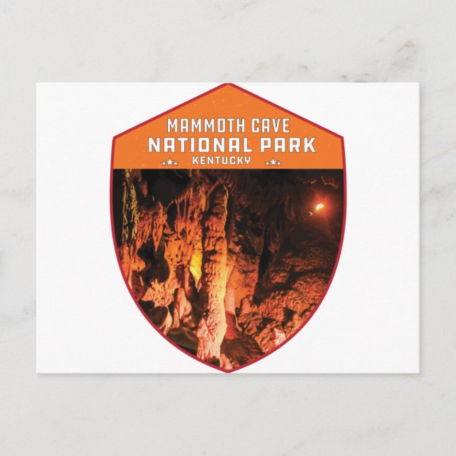 Postal Parque nacional Mammoth Cave Kentucky vintage retr (Anverso)