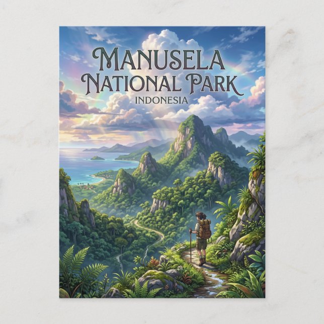 Postal Parque Nacional Manusela Indonesia (Anverso)