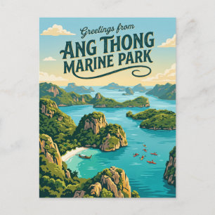 Postal Parque Nacional Marino Ang Thong Tailandia