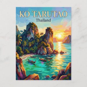 Postal Parque Nacional Marino Ko Tarutao Tailandia