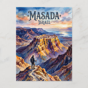 Postal Parque Nacional Masada Israel