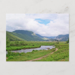 Postal Parque nacional Meadow in Rocky Mountain