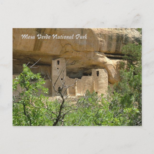 Postal Parque Nacional Mesa Verde (Anverso)