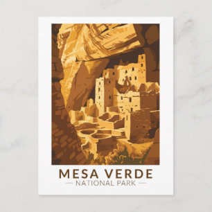Postal Parque nacional Mesa Verde Acanto Palacio de Viaje