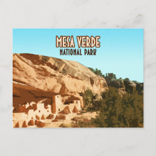 Postal Parque nacional Mesa Verde Colorado