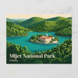 Postal Parque Nacional Mljet Croacia