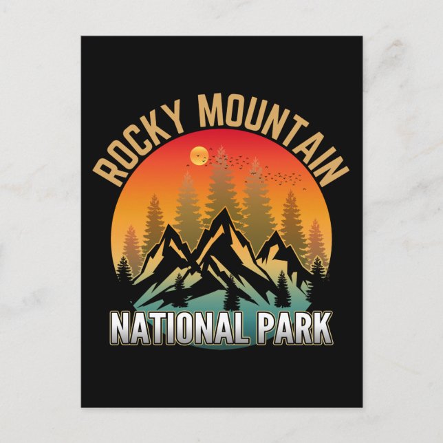 Postal Parque Nacional Montaña Rocky (Anverso)