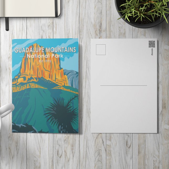 Postal Parque nacional Montañas Guadalupe Texas Vintage (Subido por el creador)