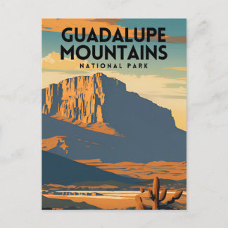 Postal Parque nacional Montañas Guadalupe Viajes de época
