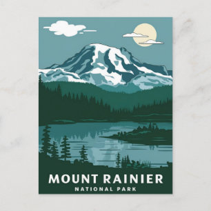 Postal Parque nacional Monte Rainier