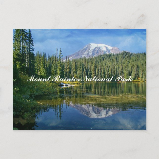 Postal Parque nacional Monte Rainier (Anverso)