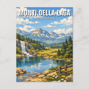 Postal Parque Nacional Monti della Laga Italia Viajes