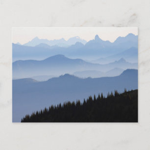 Postal Parque Nacional Mount Rainier Montañas Cascade