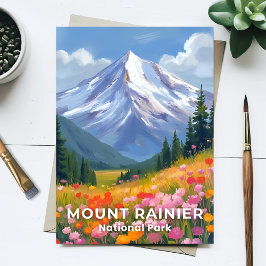 Postal Parque Nacional Mount Rainier | Viajes a Washingto