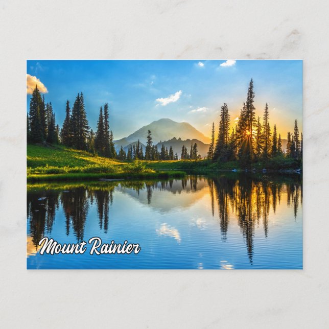 Postal Parque Nacional Mount Rainier, Washington (Anverso)