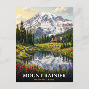 Postal Parque Nacional Mount Rainier Washington