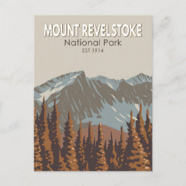 Postal Parque nacional Mount Revelstoke Viaje de arte